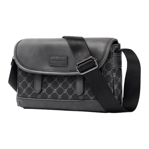 MEXICAN PVC Мужская Сумка Маленькая Сумка Сумка через плечо Сумка на плечо Стандартная Унисекс Черная