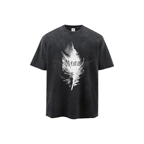 FOR FEAR THAT Промытый черный Унисекс T-рубашки