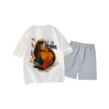 Белый топ, светло-серый низ