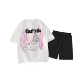 Белый топ, черный низ