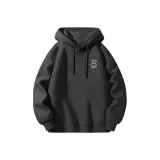 [Loose Fit и Soft Cotton Комфорт] Темно-серый (с ослепительным цветом и логотипом медведя на груди)