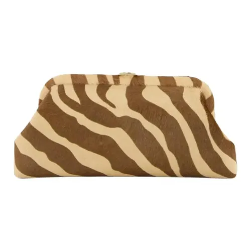 Jimmy Choo Клатч из кожи теленка одно плечо мини женский коричневый и желтый