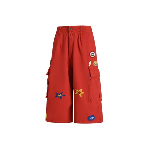 XIAOLIZI Red Women's Jeans XIAOLIZI Красный Женские Джинсы