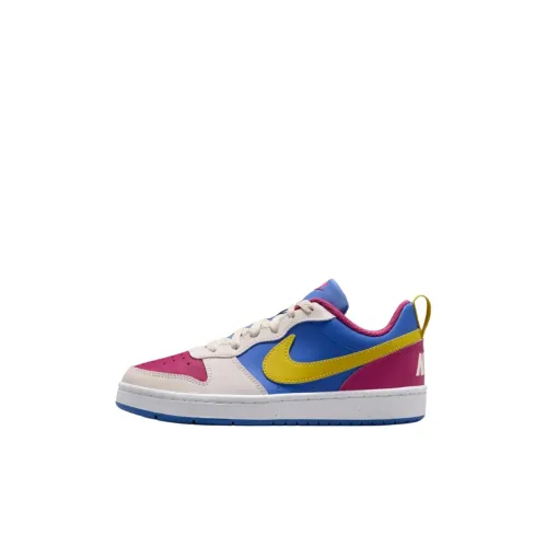 Nike Court Borough Low Топ Детские Скейтбординги Синий Бежевый Фиолетовый Унисекс