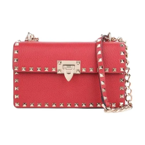 Valentino Сумка через плечо из коровьей кожи женская красная