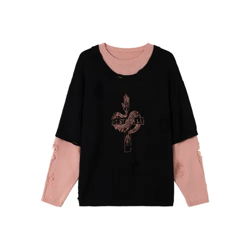 H YXIANG Черный Женский Трикотаж