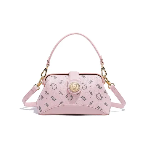 Sanrio HelloKitty Хелло Китти ПУ (полиуретан) Сумка через плечо Сумка Обычная Женская Розовая Коричневая Молочно-чайная