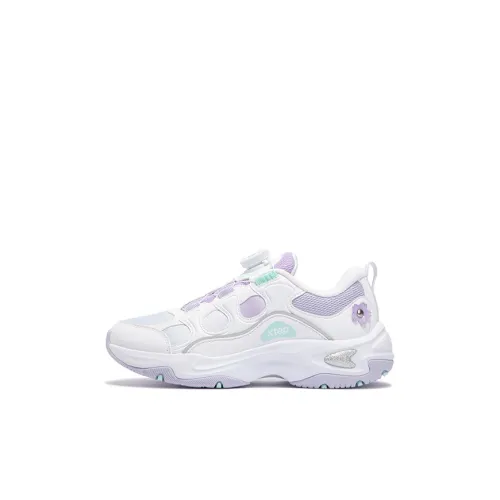 XTEP Campus Collection Устойчивая к истиранию Низкая Повседневная Обувь Новый Фиолетовый Синий Детская