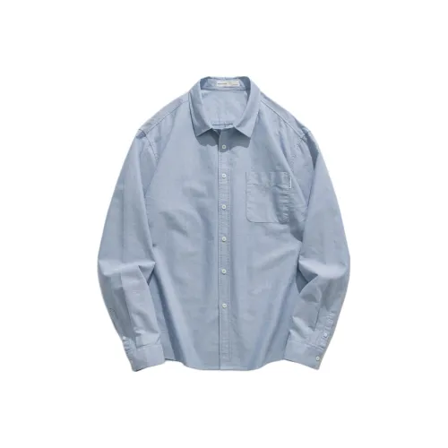 WOOD SOON Повседневный Свободный крой Легко Стильный Универсальный Топ Рубашка Унисекс