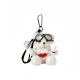 Белый бадминтон, медведь