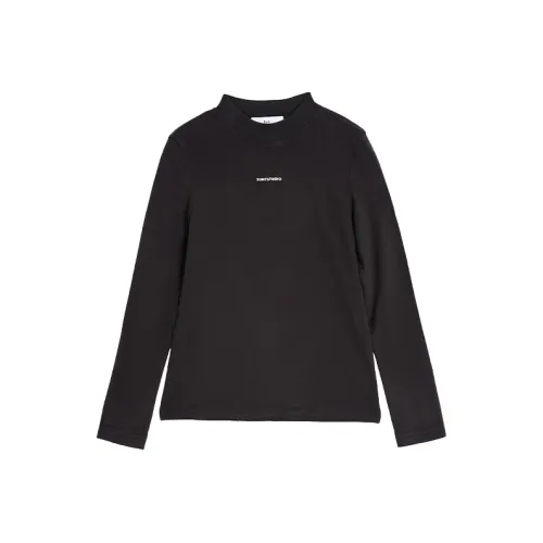 SUNTOMORROW T-рубашка 2025 Fall Молочный кофейный Черный белый Подростки