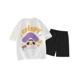 Белый топ, черный низ