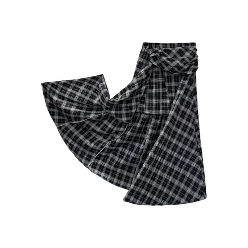 KALULI Повседневный Длинный Юбка Высокий Женские