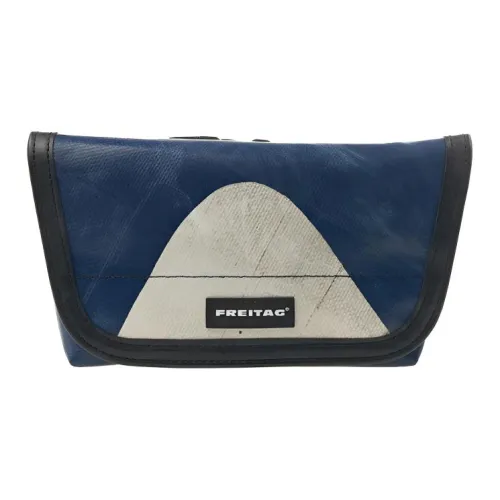 FREITAG F40 JAMIE Полиэстер Курьерская сумка Сумка через плечо Сумка на плечо Мужская Синяя и Белая