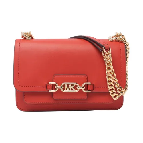 MICHAEL KORS Heather Телячья кожа Сумка через плечо Сумка на плечо Женская Оранжевая Красная