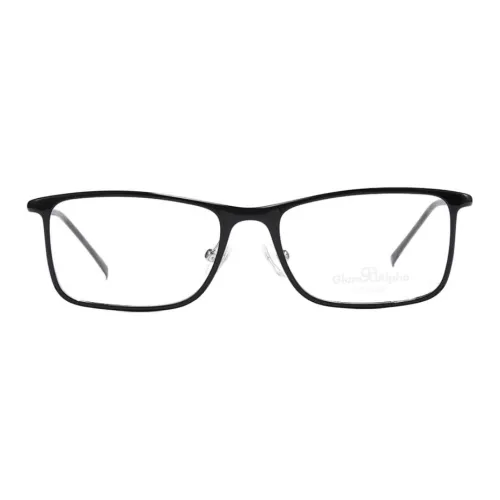 CHARMANT Alloy Plastic Square Eyeglass Frames Men's Black