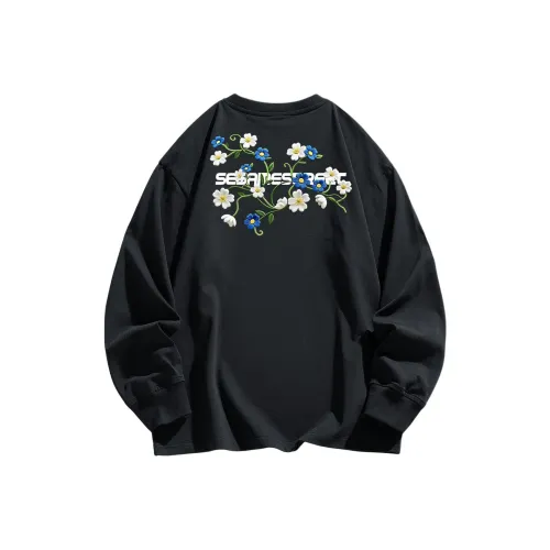 Улица Сезам Длинный рукав Т-рубашка Унисекс