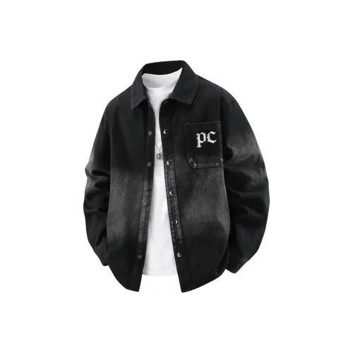 PICCA Черный Унисекс Джинсовые куртки