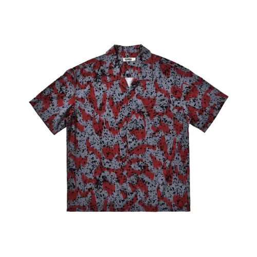 EXPM Красный Серый Мужские Рубашки