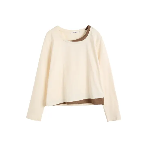 MIZIQI Длинный рукав Т-рубашка Женская