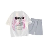 Белый топ, светло-серый низ