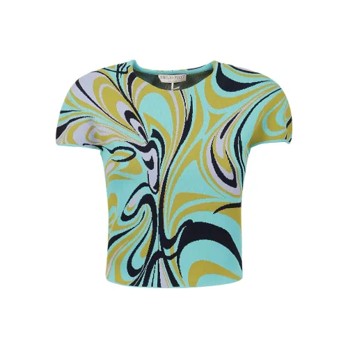 EMILIO PUCCI Зеленые Женские T-рубашки