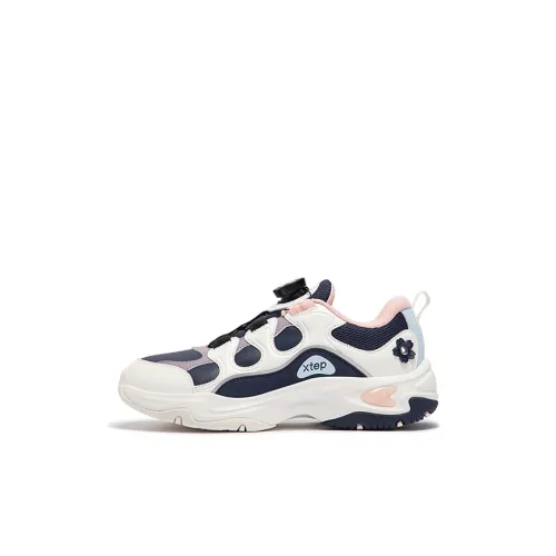 XTEP Campus Collection Устойчивый к истиранию Низкий Топ Повседневная обувь Темно-фиолетовый Парусный белый Детский