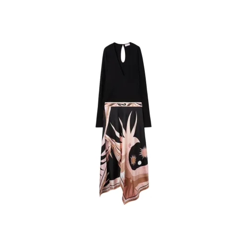 EMILIO PUCCI Длинное платье с длинными рукавами женское