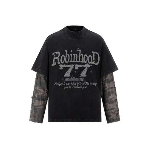 ROBINHOOD Черный Коричневый Камуфляж Женские T-рубашки