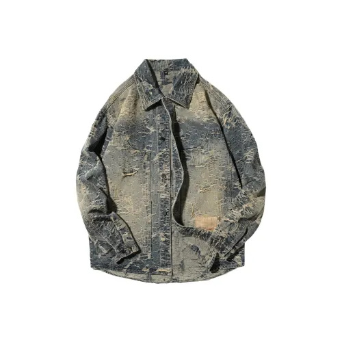 MEXISHION Винтажный синий унисекс джинсовые куртки