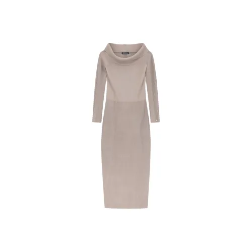 ARMANI EXCHANGEAE FW25 Длинное Платье с Длинными Рукавами Женское