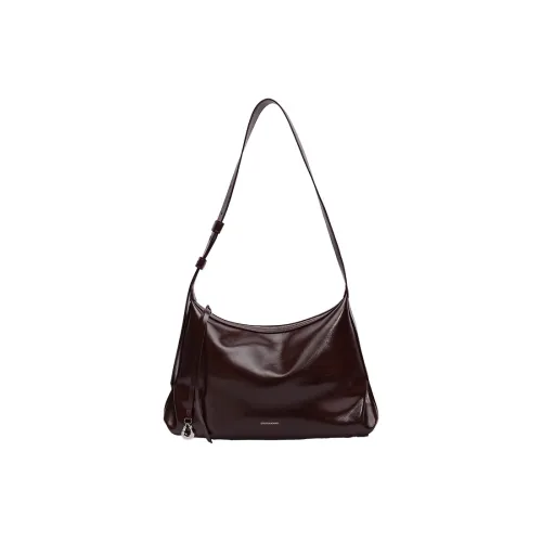 Tanita West Коровья кожа Сумка на плечо Большая Женская Карамельно-коричневый