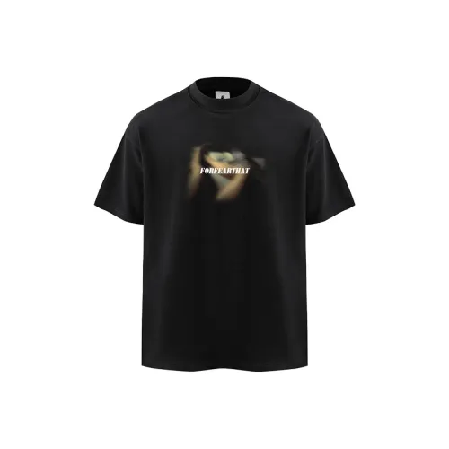 FOR FEAR THAT Черный Унисекс Футболки