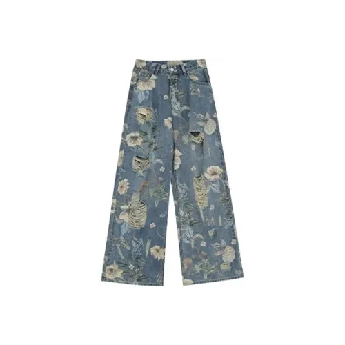 GROGNAK Синий Унисекс Джинсы