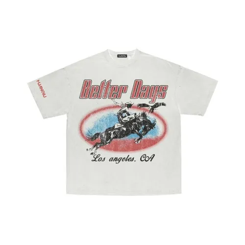 HUANQIU Белый Унисекс T-рубашки