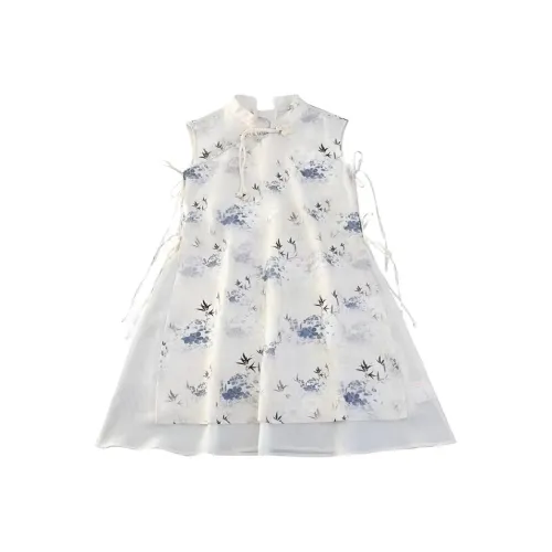 Meter Женский китайский стиль Чонсам Платье для девочек