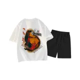 Белый топ, черный низ