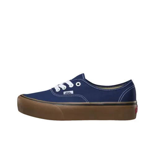 VANS Authentic Platform 2,0 Скейтборд Кроссовки Мужские Темно-Синие