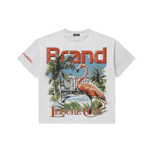 HUANQIU Белый Унисекс T-рубашки