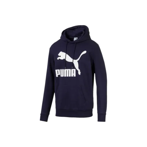 PUMA CLASSICS LOGO HOODY TR Peacoat Толстовка Мужской