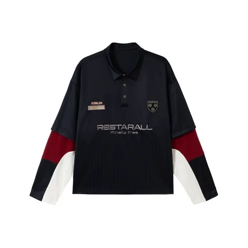 H YXIANG Темно-синяя женская поло