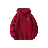 [Loose Fit Soft Cotton Comfortable] Бордовый (Ослепительный цвет Медведь Логотип на груди)