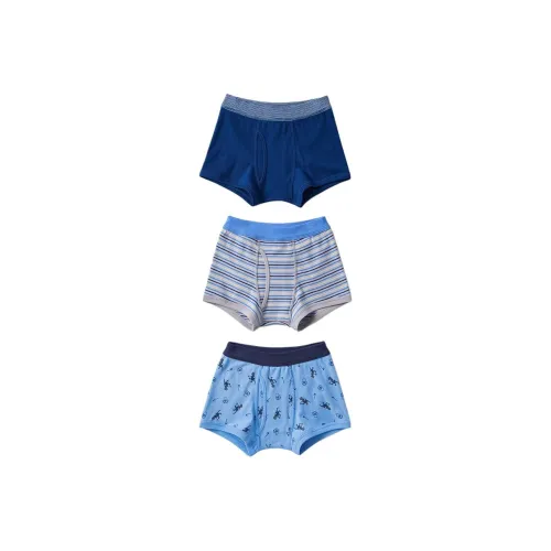 UNIQLO 3 пачки небесно-голубого цвета для детей нижнее белье