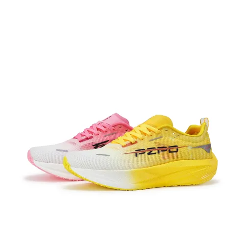 PZPO Беговые кроссовки Низкий Топ Желтый Розовый Несовпадающие Унисекс