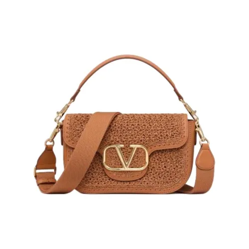 Valentino Garavani Ткани вязаные Кожа Сумка через плечо Сумка Женская Миндаль