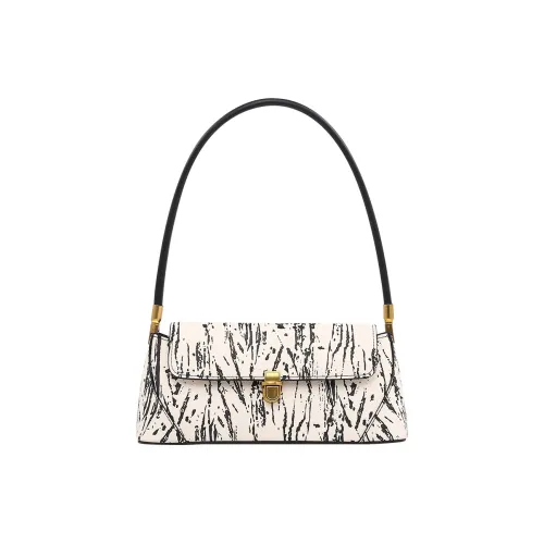 TTaG．baG Microfiber Synthetic Leather Shoulder Bag Standard Women's Ecru