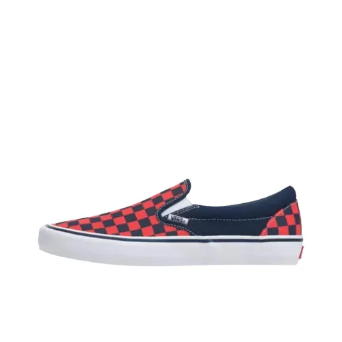 Vans Slip On Скейтборд Кроссовки Унисекс Синий Оранжевый