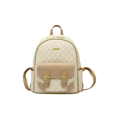 SMILE FOCUS ПУ (полиуретан) Рюкзак Стандартный Женский Абрикос