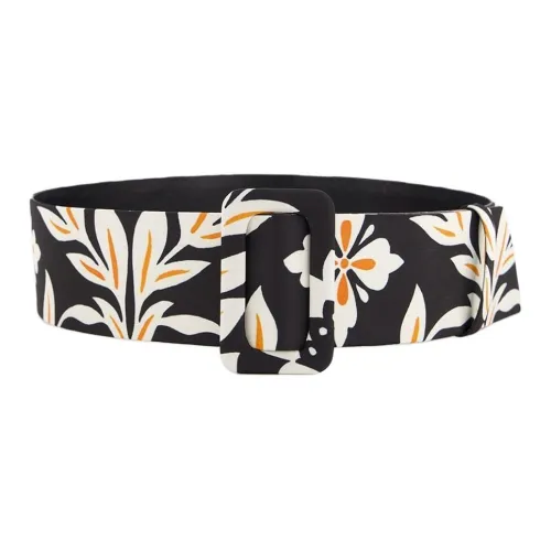 La DOUBLEJ. Полиэстер Ремень Женские Черный 6 см