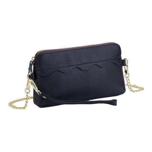 QIAJIAN Сумка через плечо из натуральной коровьей кожи стандартная женская многоцветная